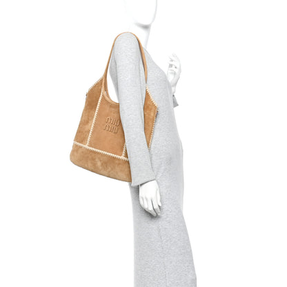 Miu Miu Camoscio Crochet Ivy Tote Cannella 2 of 10