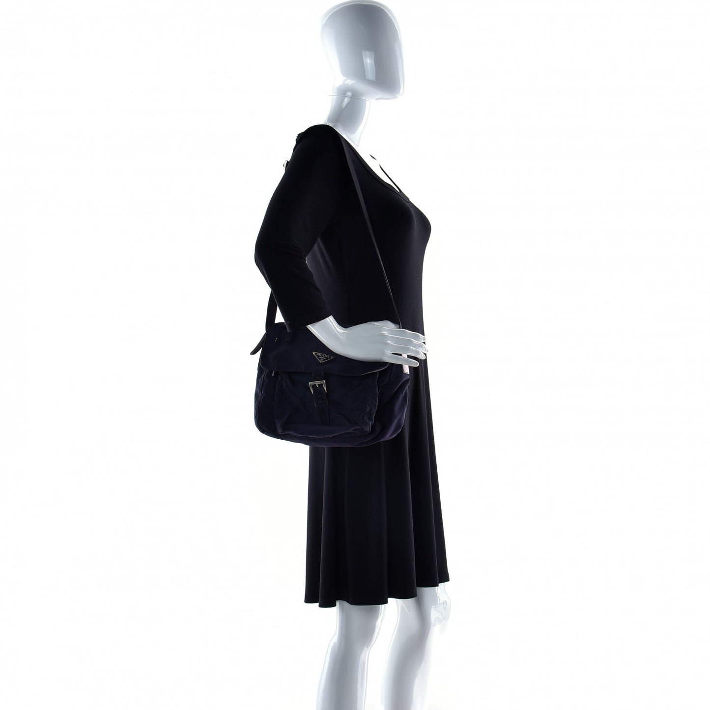 Nylon Vela Small Hunting Bag Navy