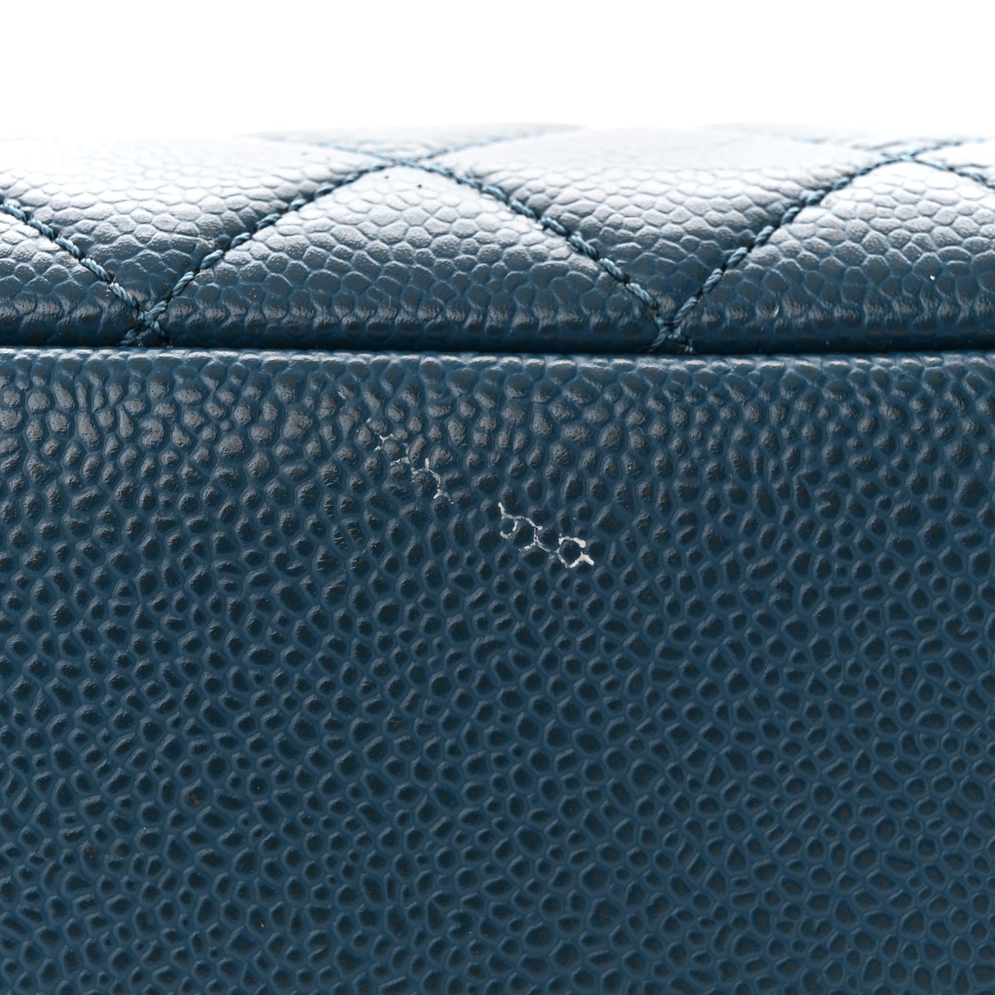 Caviar Quilted Grand Shopping Tote GST Dark Blue