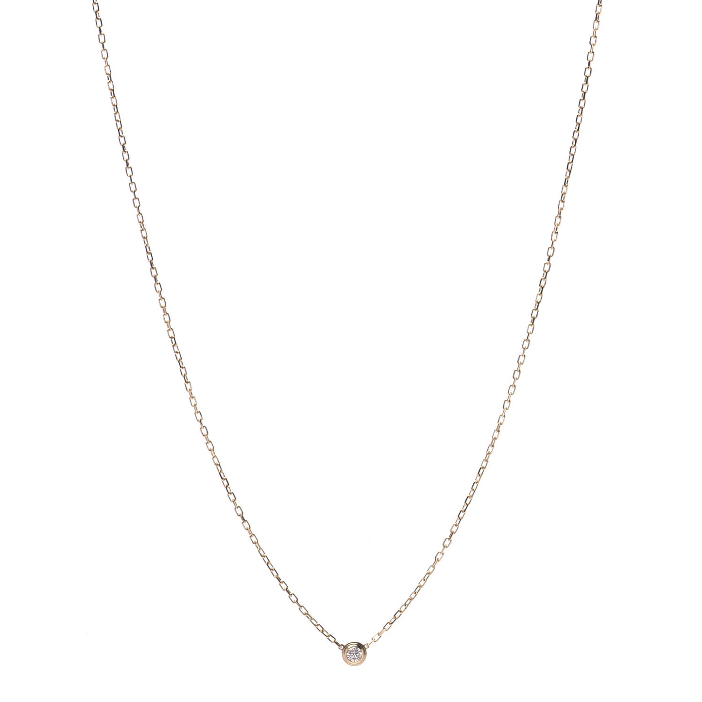 18K Yellow Gold Diamond SM D'Amour Pendant Necklace