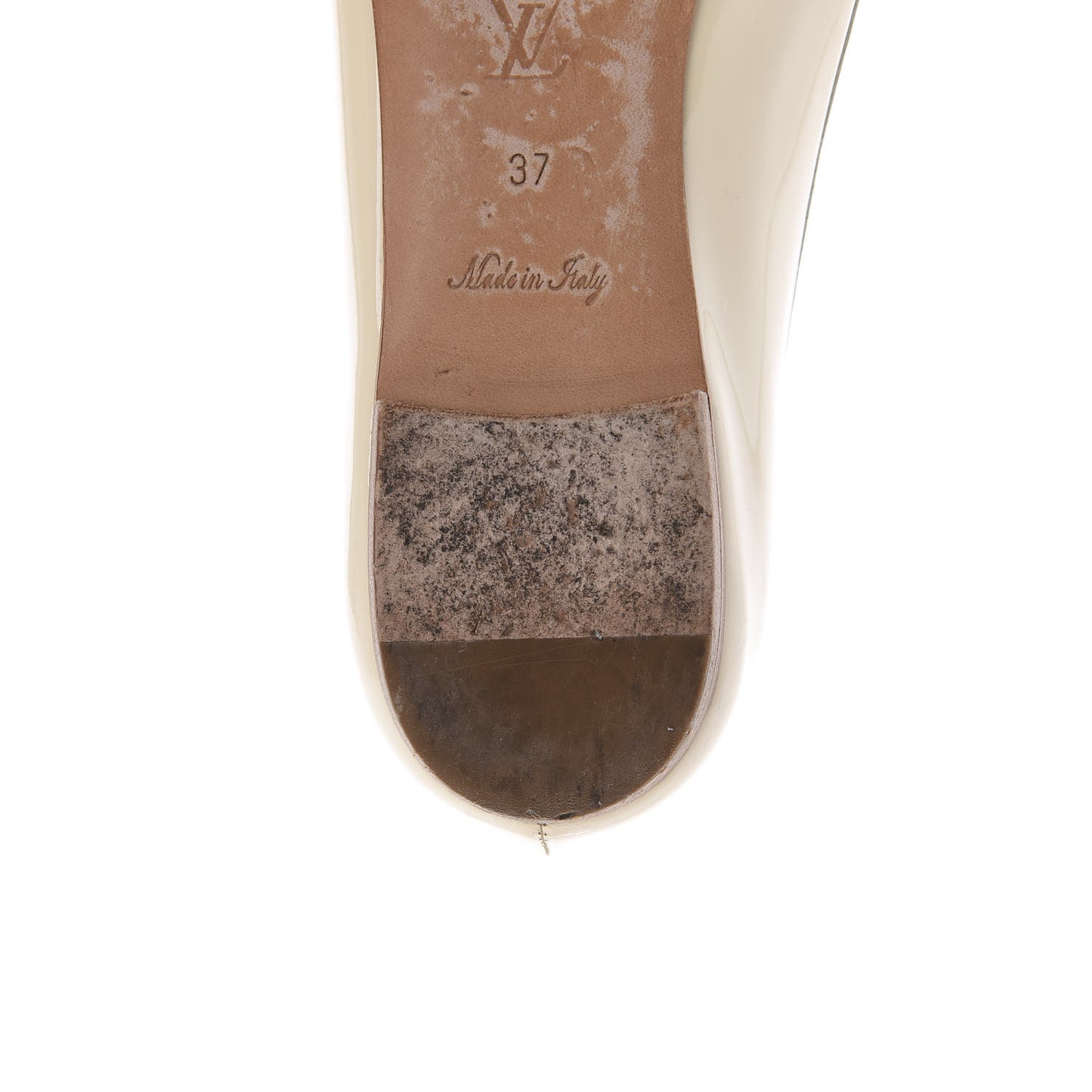 Damier Azur Patent Valentine Ballerina Flats 37