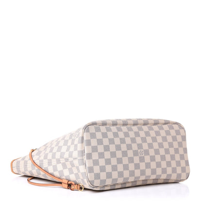 Louis Vuitton Damier Azur Neo Neverfull MM Rose Ballerine 4 of 11