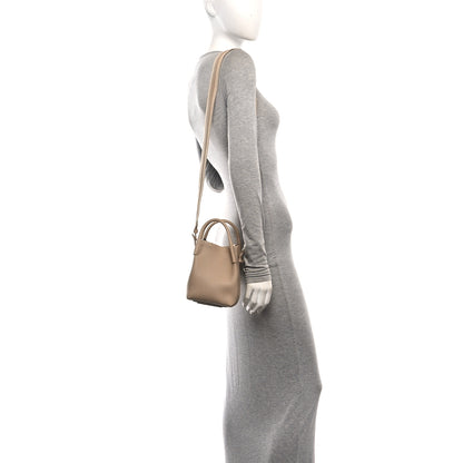 Loro Piana Grained Calfskin Micro Bale Bag Light Mastic 2 of 9