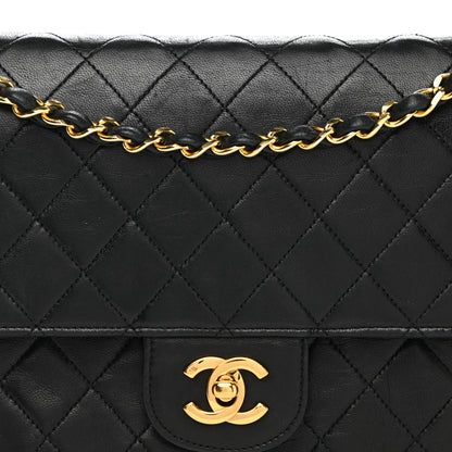 Chanel Lambskin Quilted Medium Double Flap Black 8 of 15