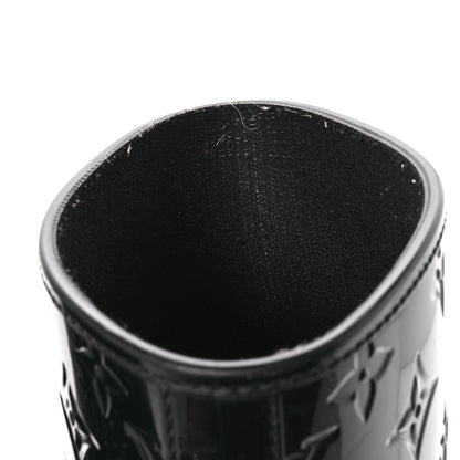 Louis Vuitton Rubber Embossed Monogram Drops Flat Half Boots 37 Black 8 of 8