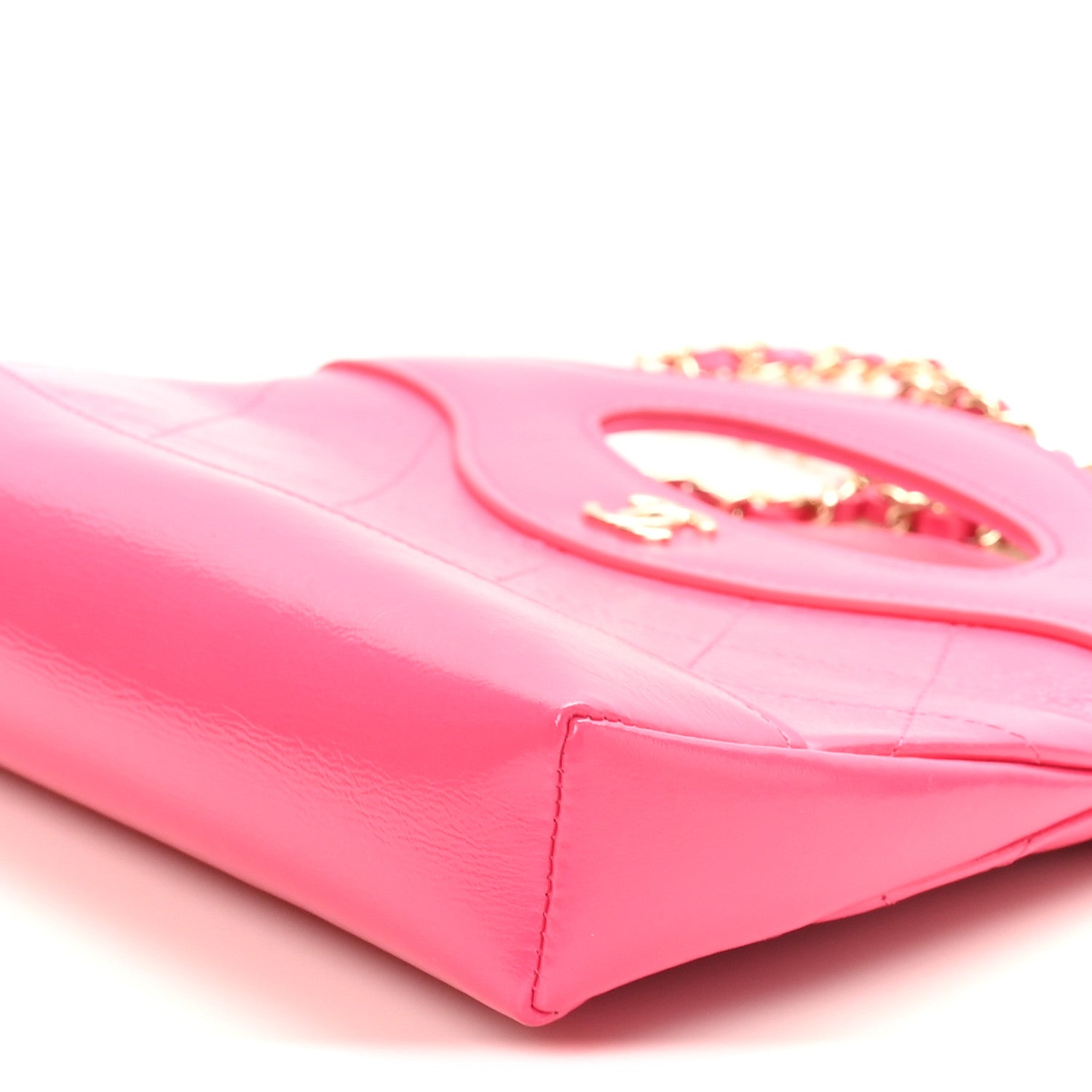 Chanel Shiny Crumpled Calfskin Quilted Nano 31 Shopping Bag Pink 10 of 11