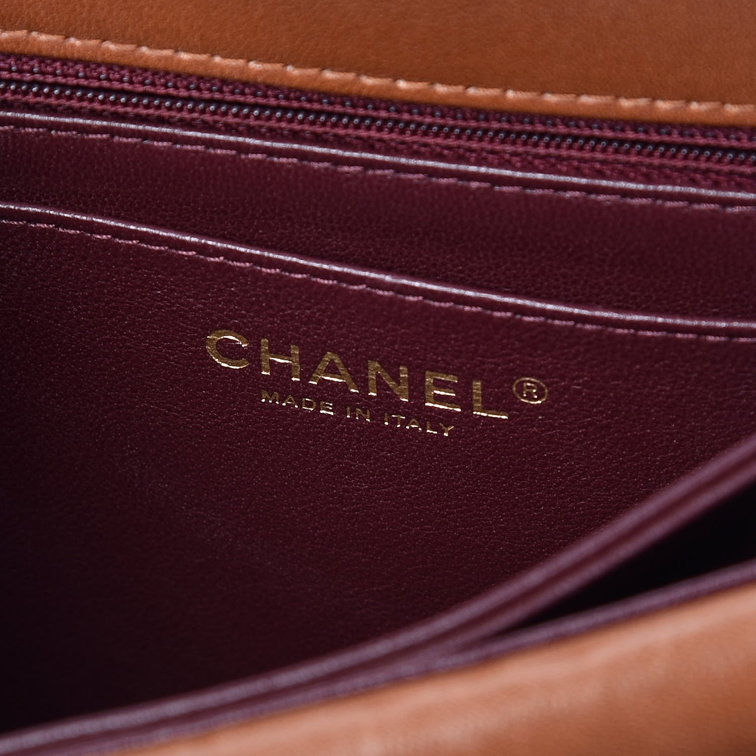 Chanel Lambskin Quilted Jumbo Coco Vintage Flap Brown 7 of 12