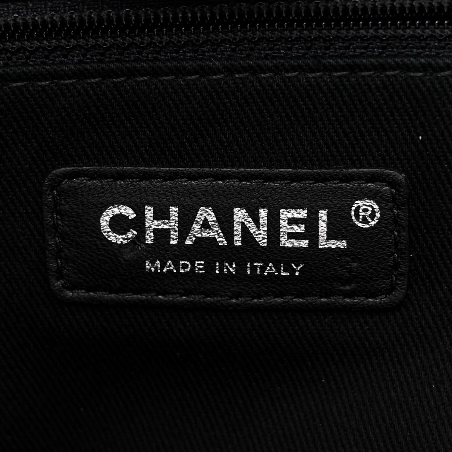 Chanel Shearling Extra Large Deauville Tote Black 6 of 10