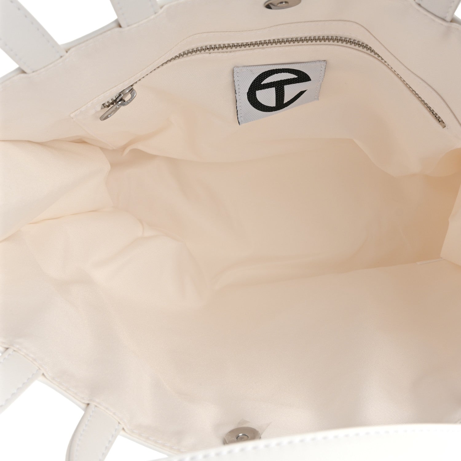 Telfar Vegan Leather Medium Shopping Bag White 5 of 7