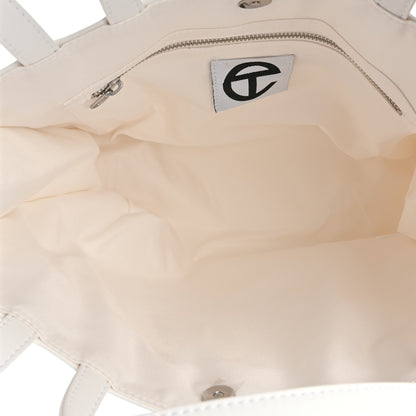 Telfar Vegan Leather Medium Shopping Bag White 5 of 7