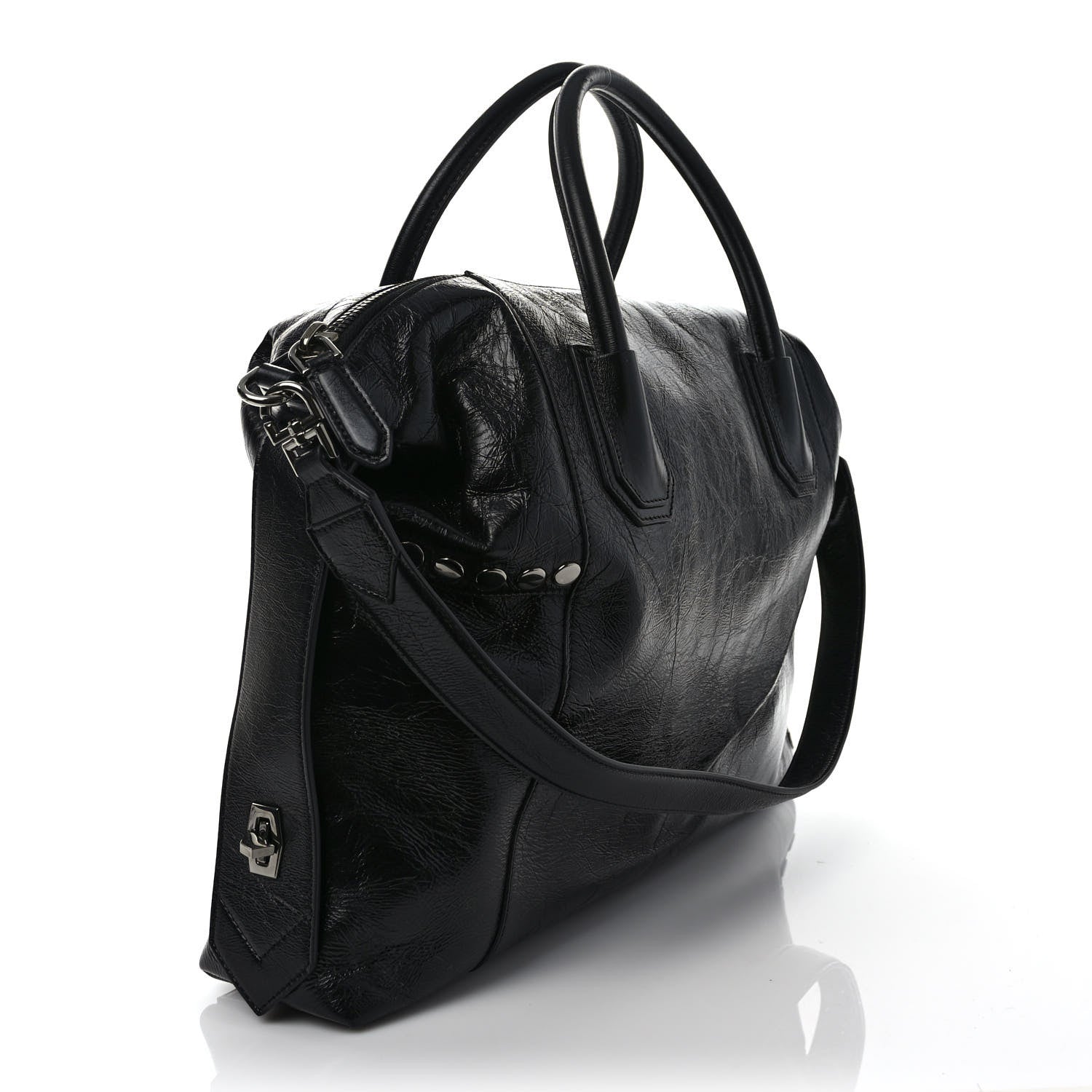 Givenchy Smooth Calfskin Medium Studded Soft Antigona Black 2 of 9