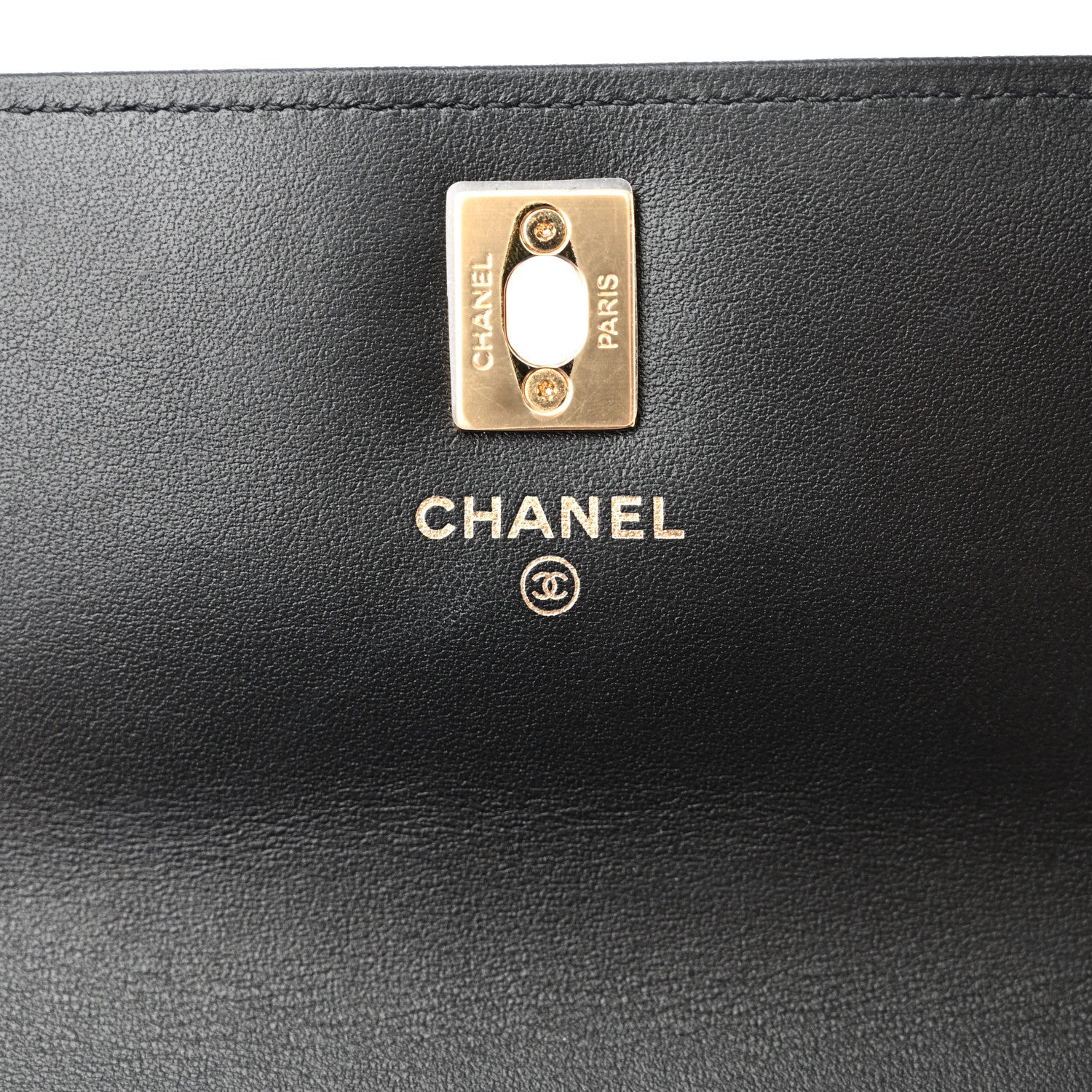 Chanel Shiny Caviar Quilted Flap Charm Wallet On Chain WOC Black 6 of 13