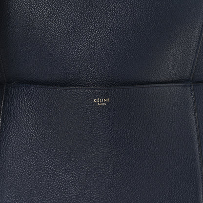 Celine Soft Grained Calfskin Sangle Bucket Bag Navy Blue 6 of 10
