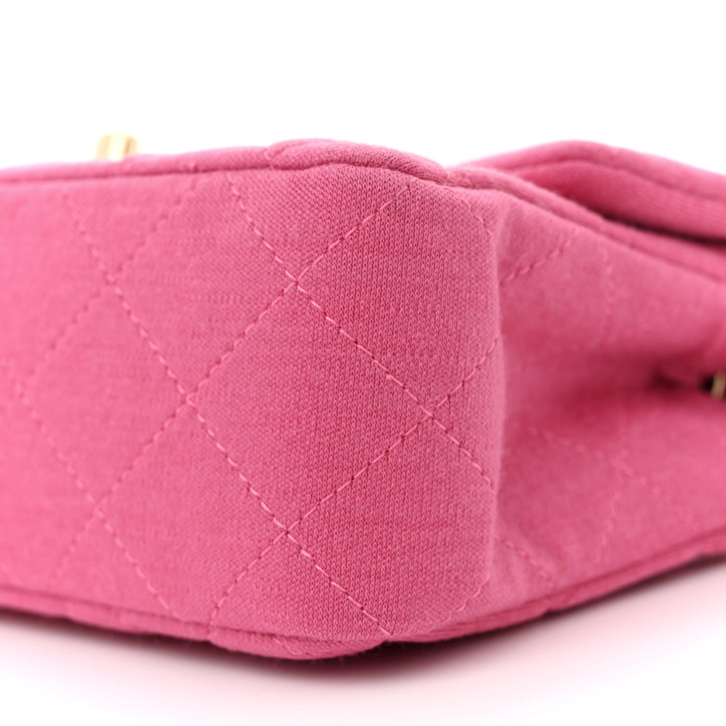 Jersey Quilted Mini Rectangular Flap Pink