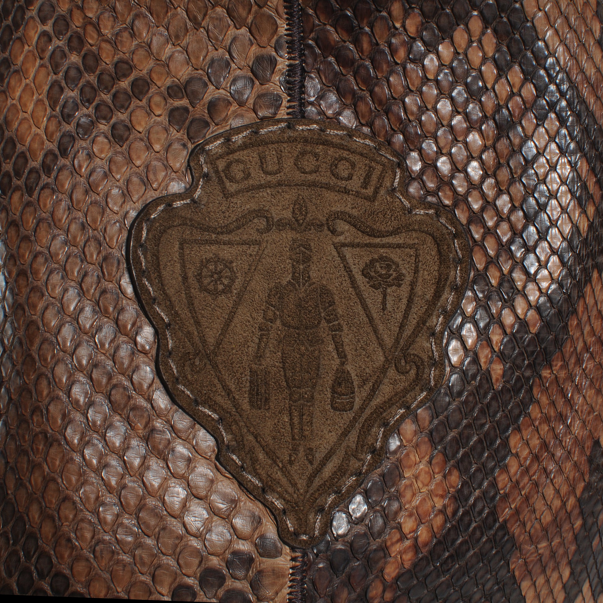 Gucci Python Messenger Bag Brown 5 of 8