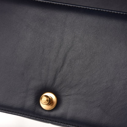 Chanel Lambskin Quilted Medium Boy Flap Dark Blue 8 of 12