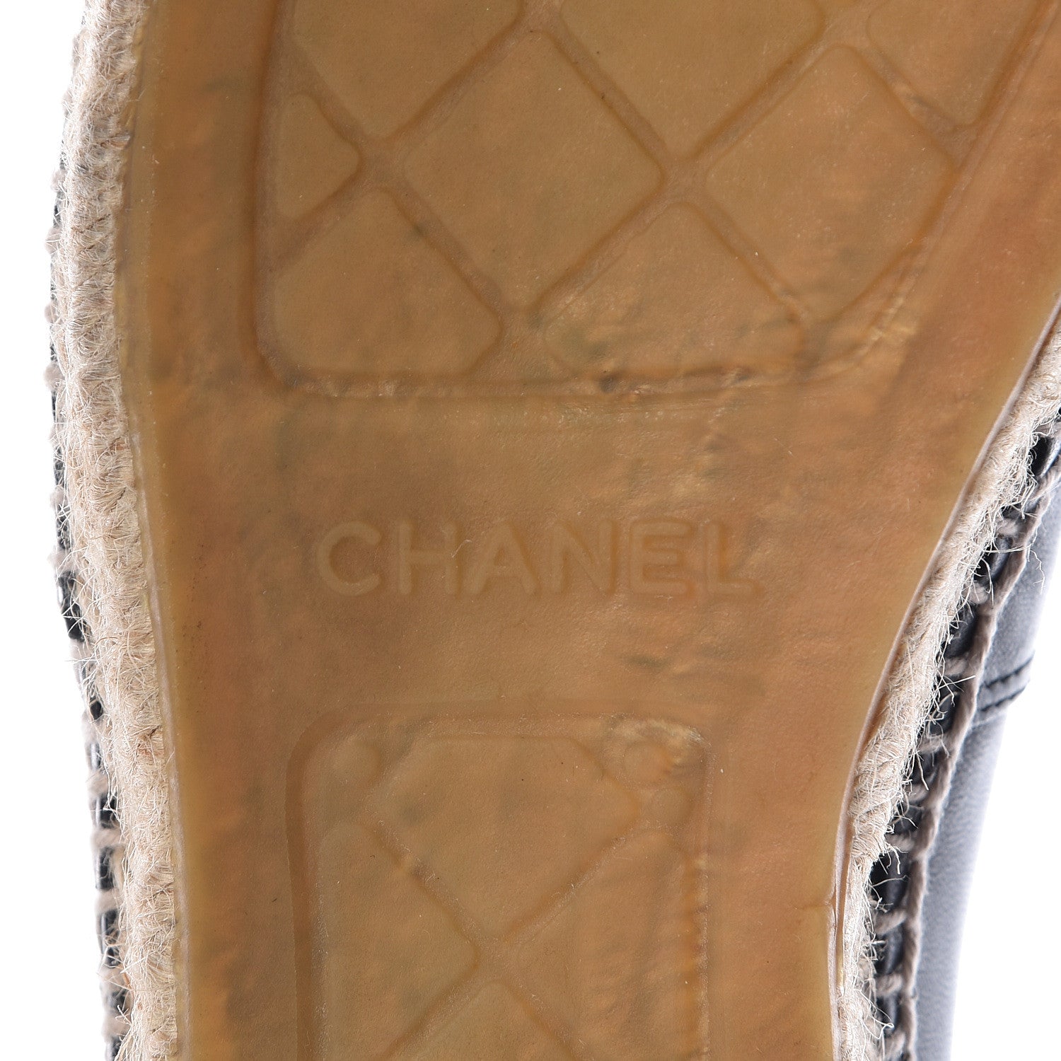 Chanel Lambskin CC Espadrilles 40 Black 9 of 13