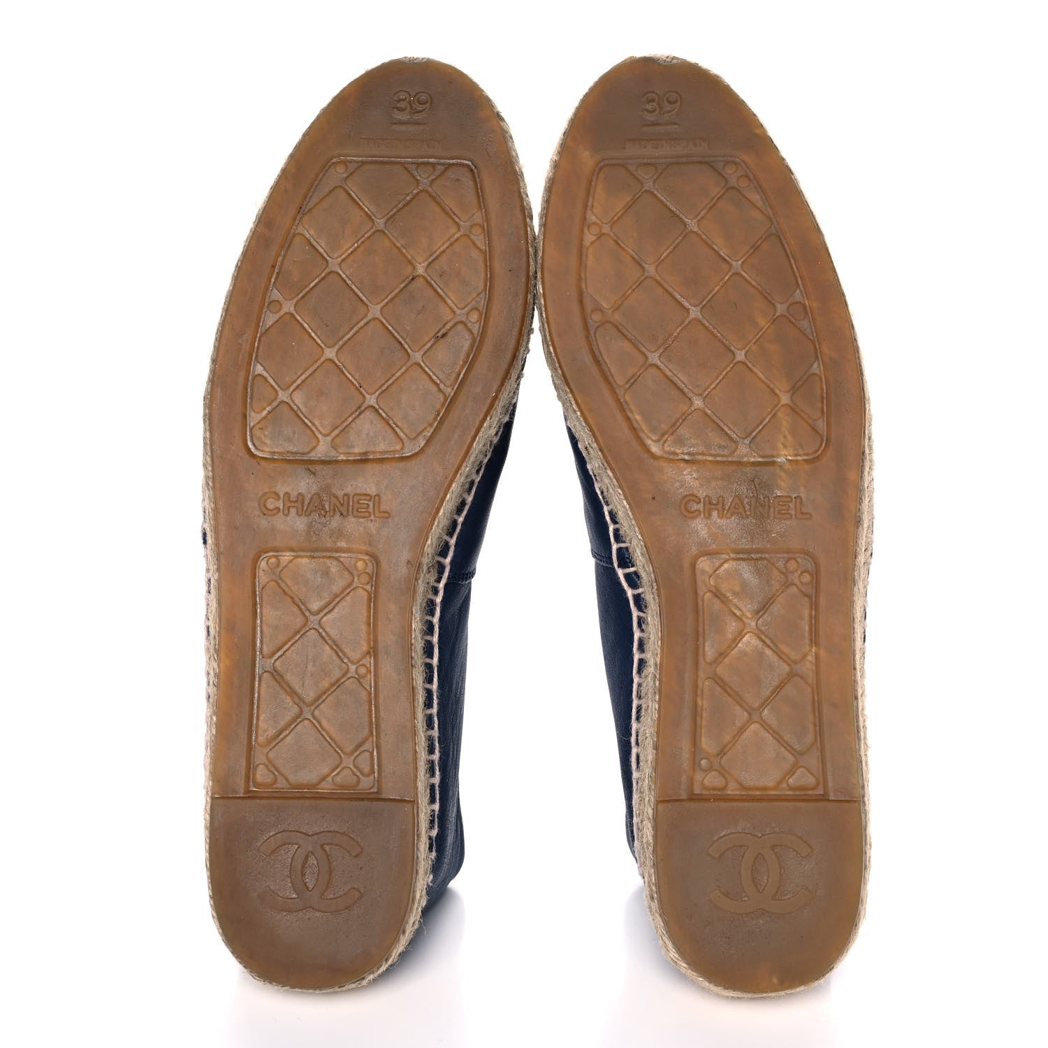 Chanel Lambskin CC Espadrilles 39 Dark Navy 5 of 13
