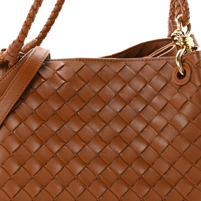 Bottega Veneta Nappa Intrecciato Medium Parachute Shoulder Wood 8 of 11