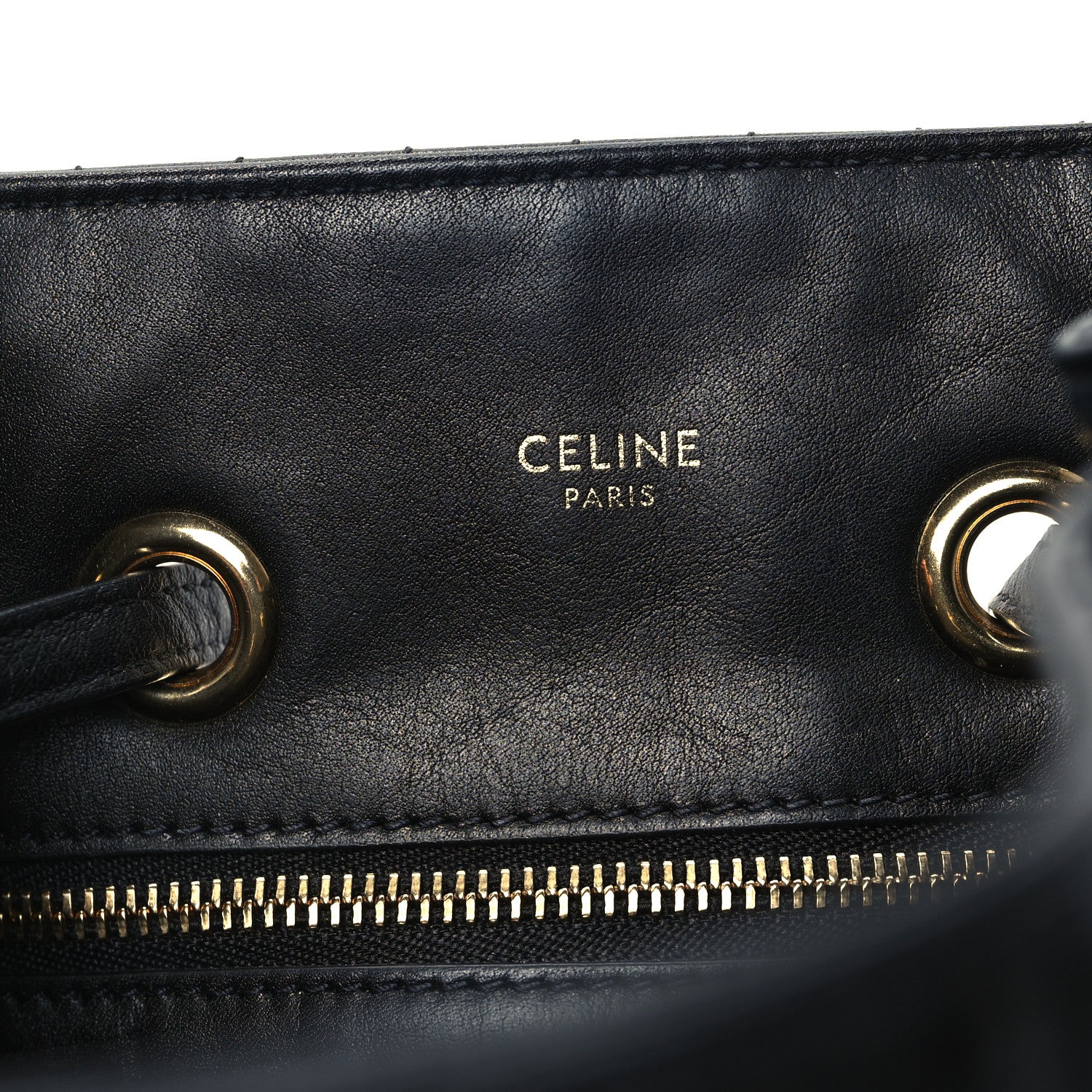 Celine Calfskin Quilted Medium C Backpack Black 6 of 12