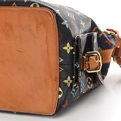 Louis Vuitton Monogram Multicolor Petit Noe Black 13 of 14