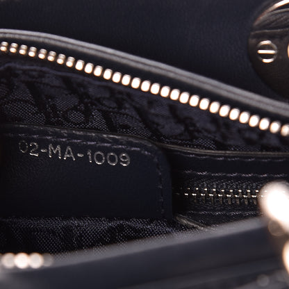 Christian Dior Lambskin Cannage Medium Lady Dior Navy Blue 9 of 9