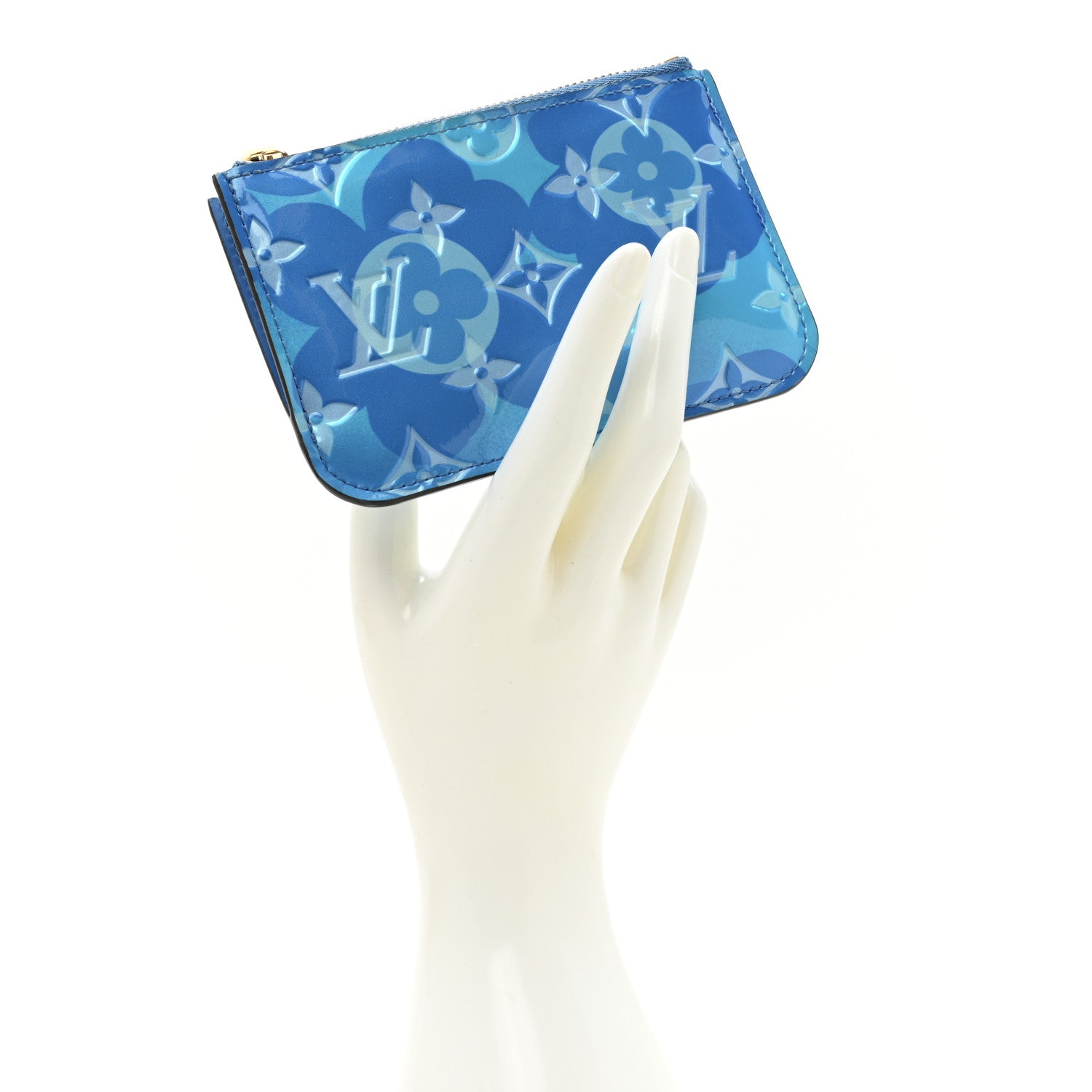 Louis Vuitton Vernis Valentine Key Pouch Light Blue 2 of 12