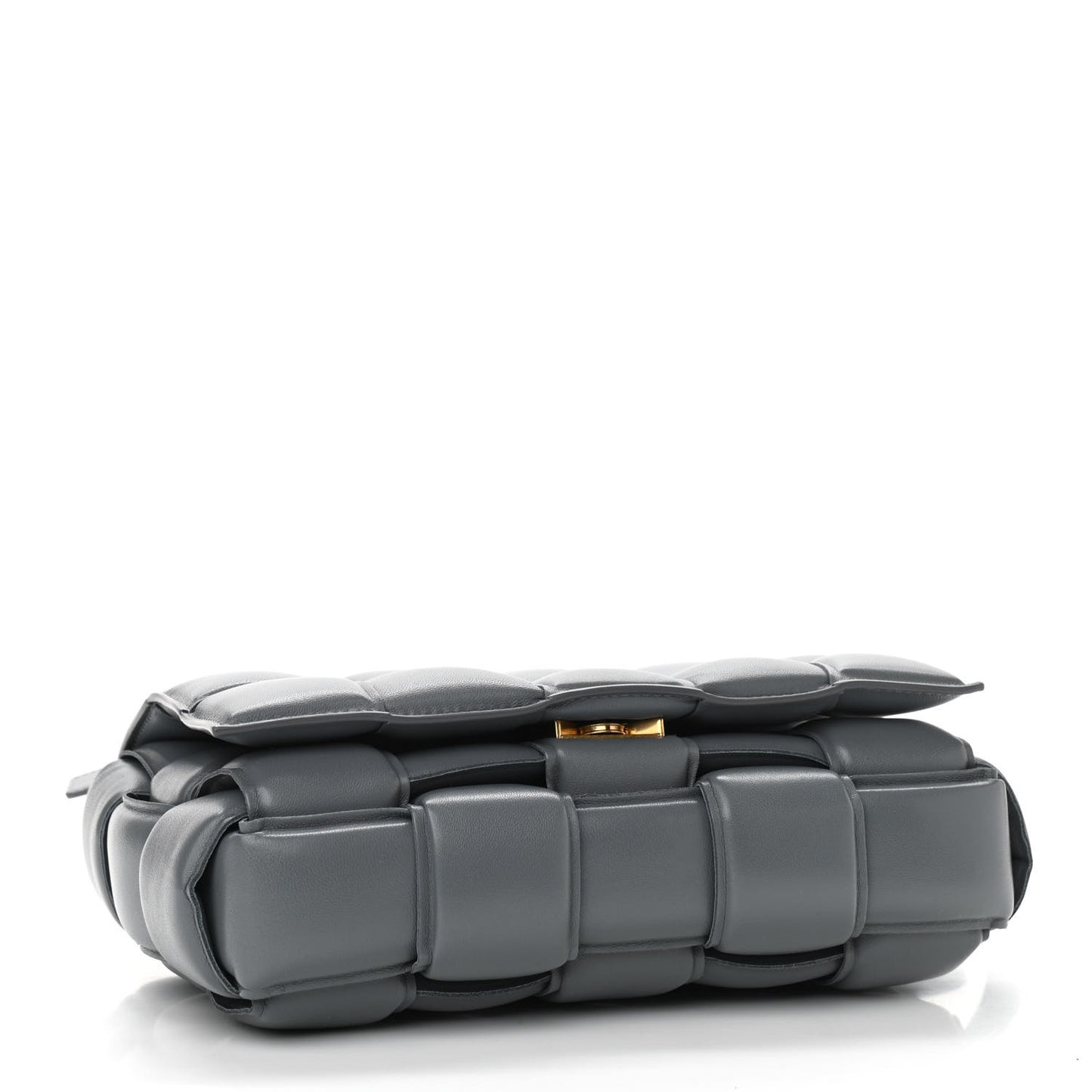 Nappa Maxi Intreccio Padded Cassette Crossbody Bag Thunder