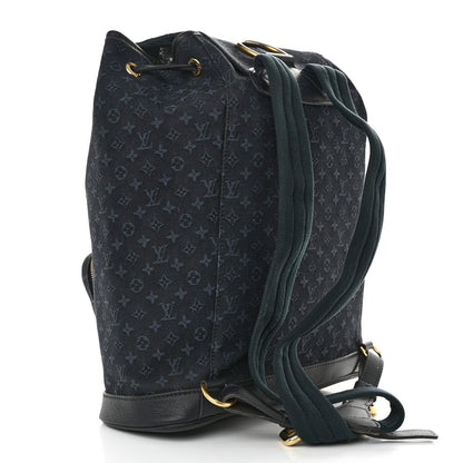 Louis Vuitton Mini Monogram Montsouris GM Backpack Blue 2 of 12