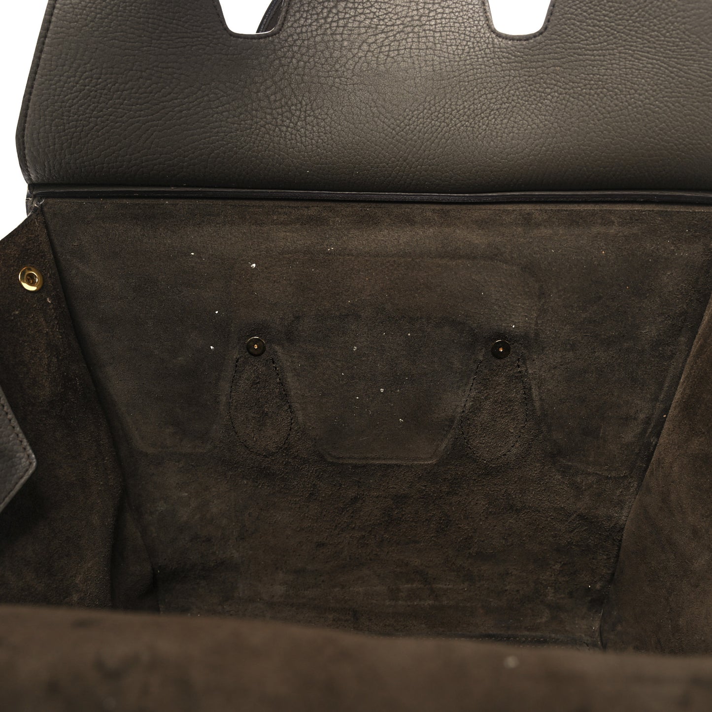 Crisped Calfskin Small Tie Knot Tote Dark Khaki