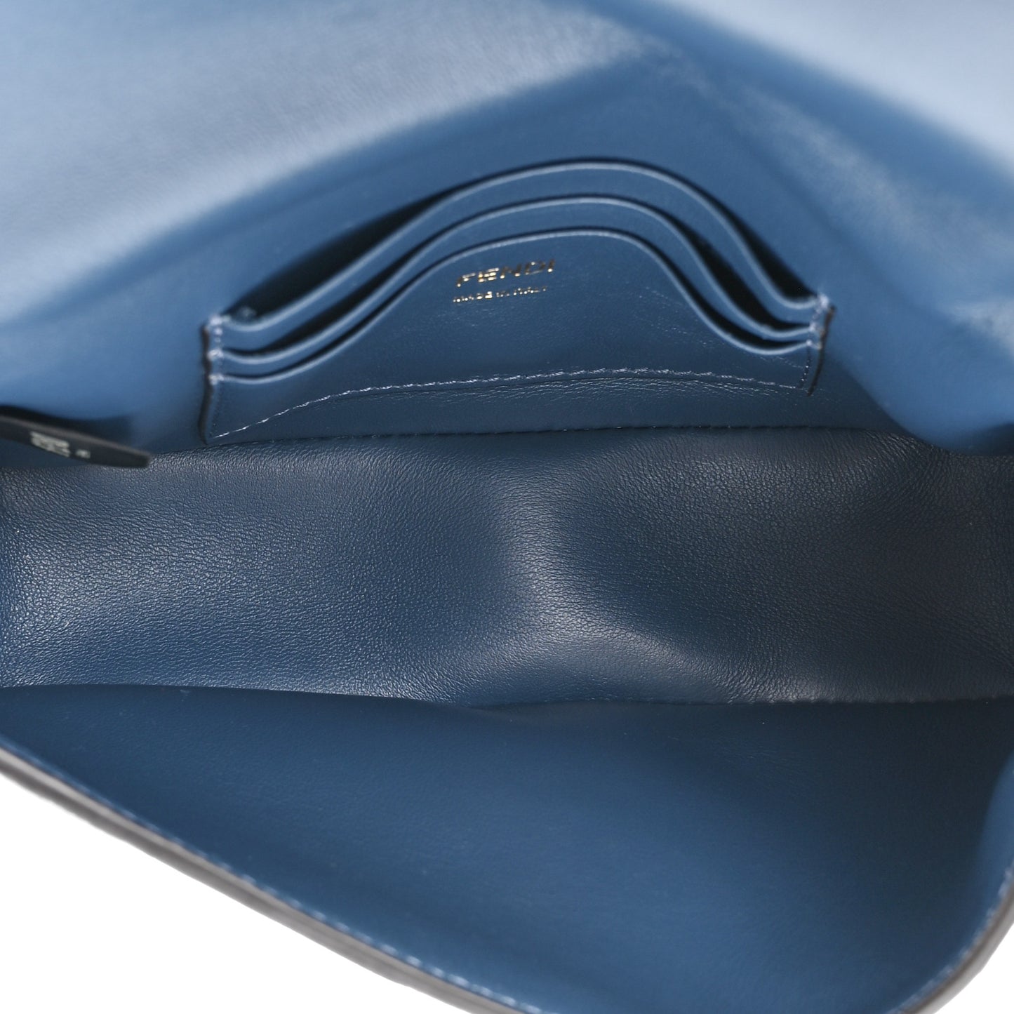 Lizard Mini Baguette Blue