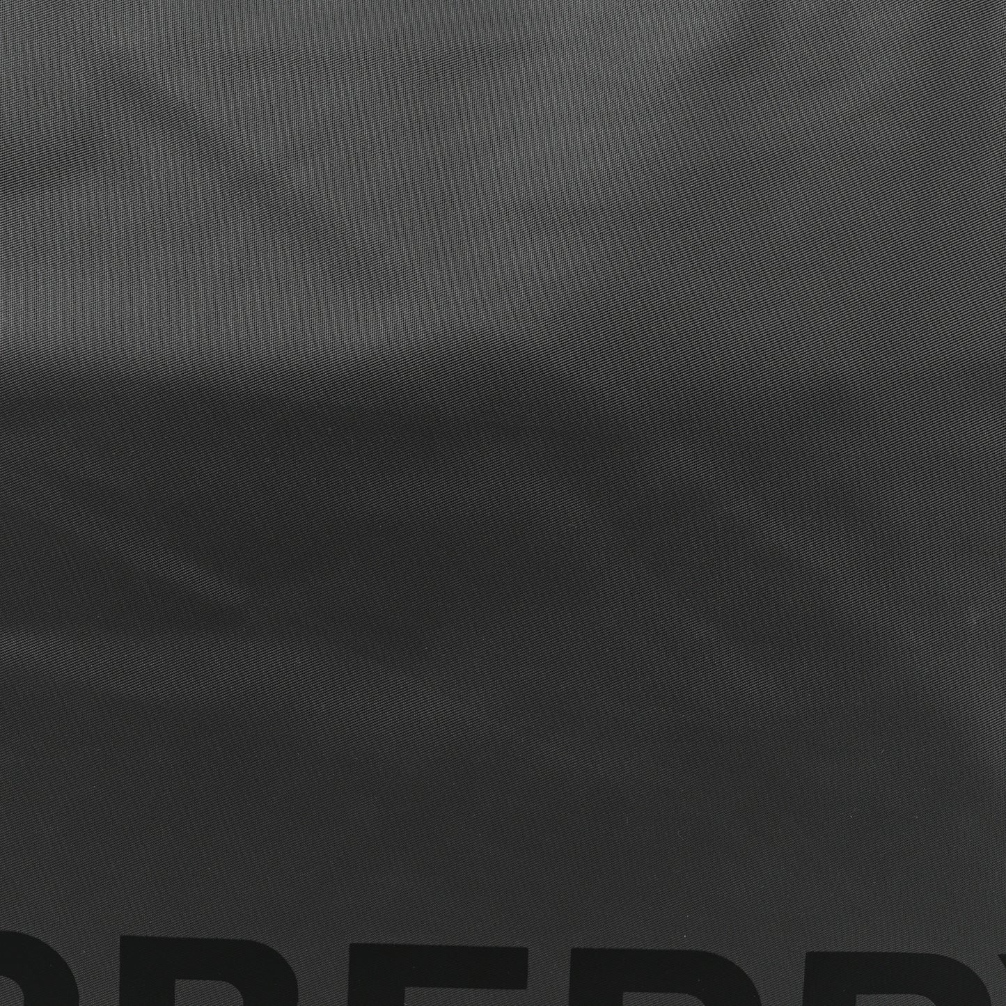 Nylon Logo Trench Tote Bag Charcoal Grey