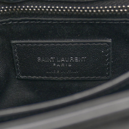 Saint Laurent Calfskin Y Quilted Monogram Toy Loulou Crossbody Bag Black 6 of 11