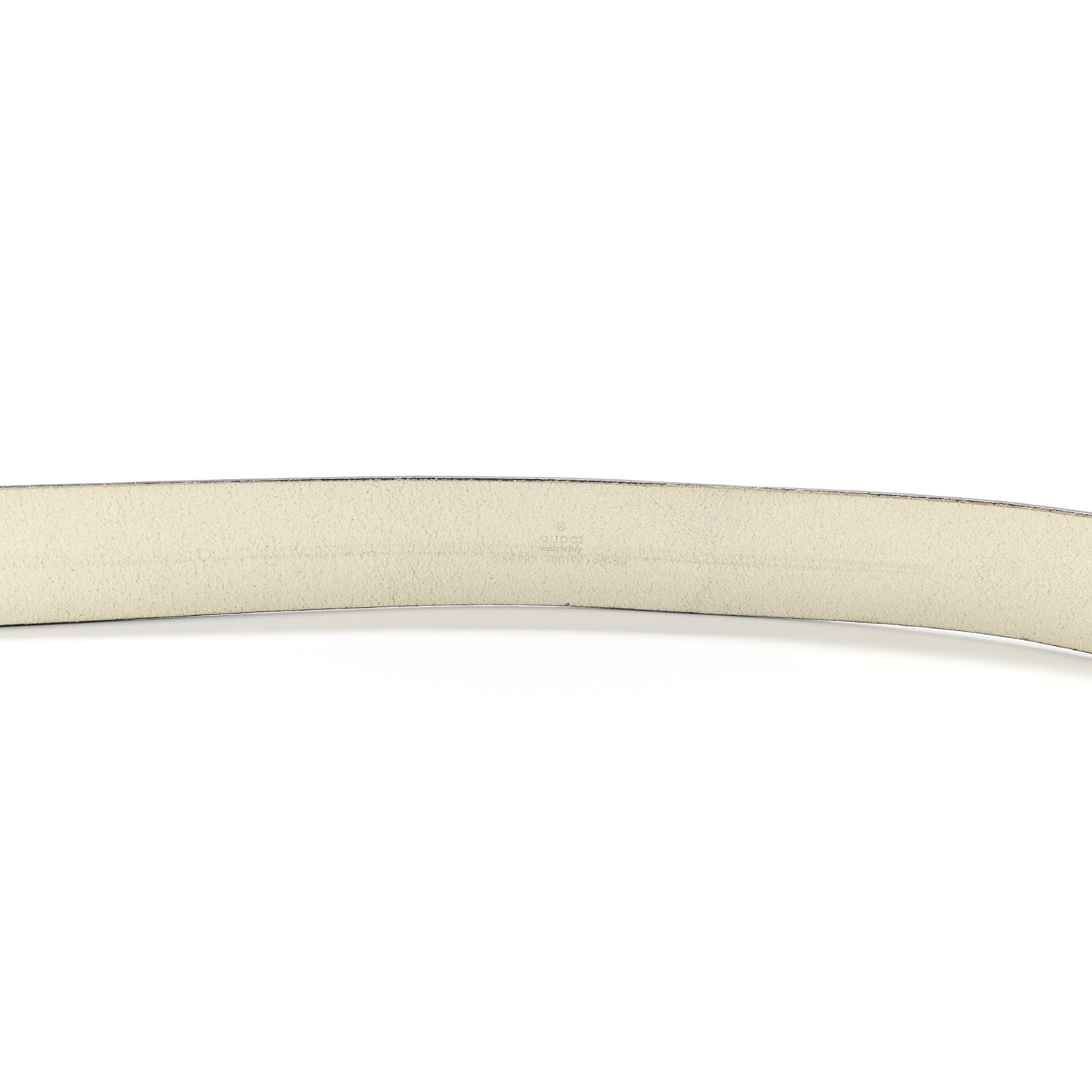 Calfskin Double G Belt 95 38 White