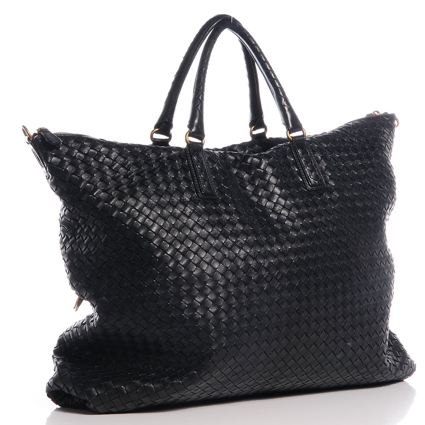 Nappa Intrecciato Convertible Bag Nero Black