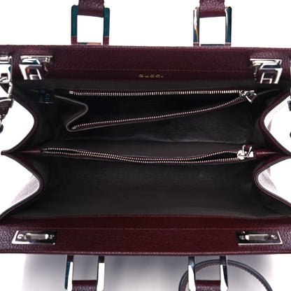 Gucci Grainy Calfskin Small Zumi Top Handle Bag Vintage Bordeaux 5 of 11