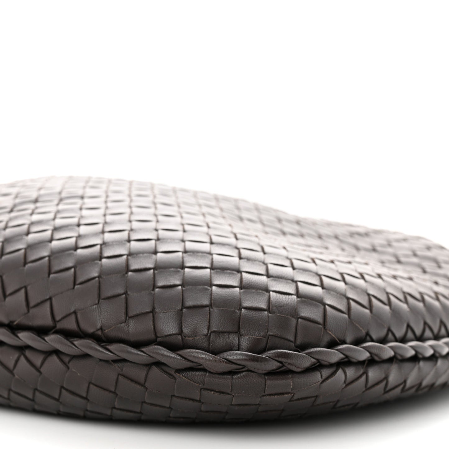 Nappa Intrecciato Medium Veneta Hobo Ebano