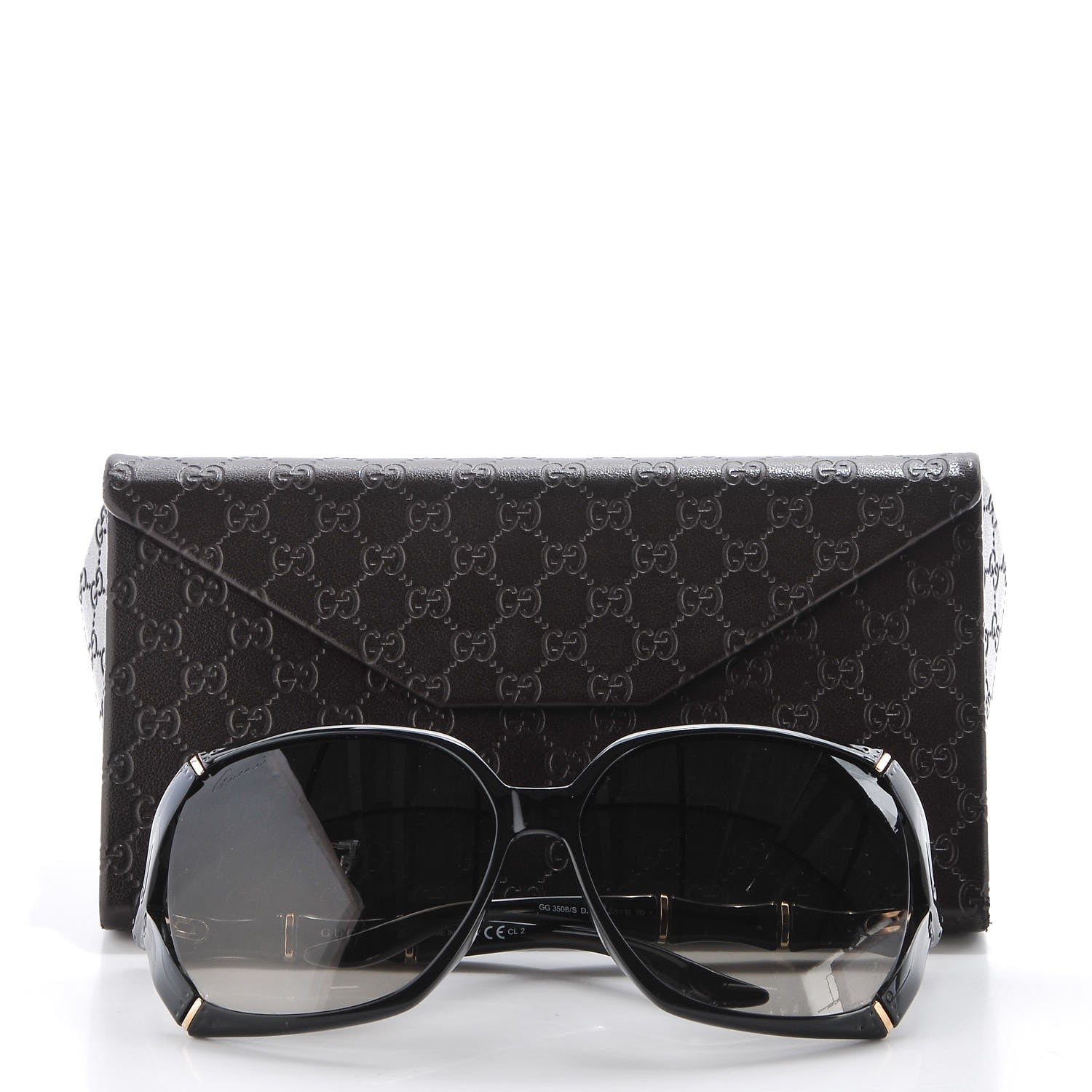 Gucci Bamboo Effect Sunglasses 3508/S Black 7 of 7