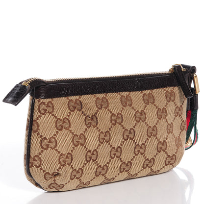 Gucci Monogram Jolicoeur Wristlet Brown 3 of 8