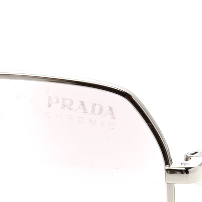 Prada Metal Symbole Triangle Logo Sunglasses SPR57Y Pink 8 of 9