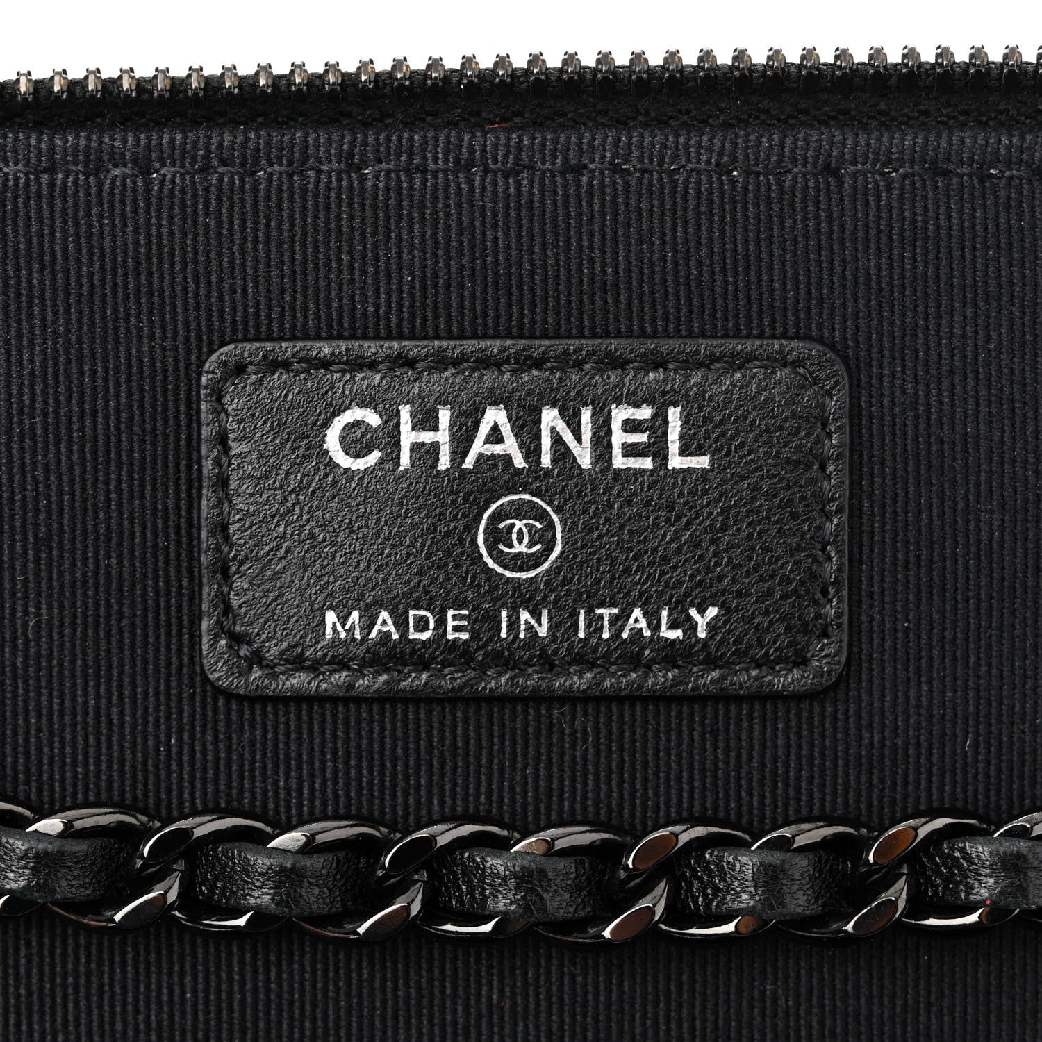 Chanel Velvet Quilted Small Vanity Case With Chain Black 6 of 11