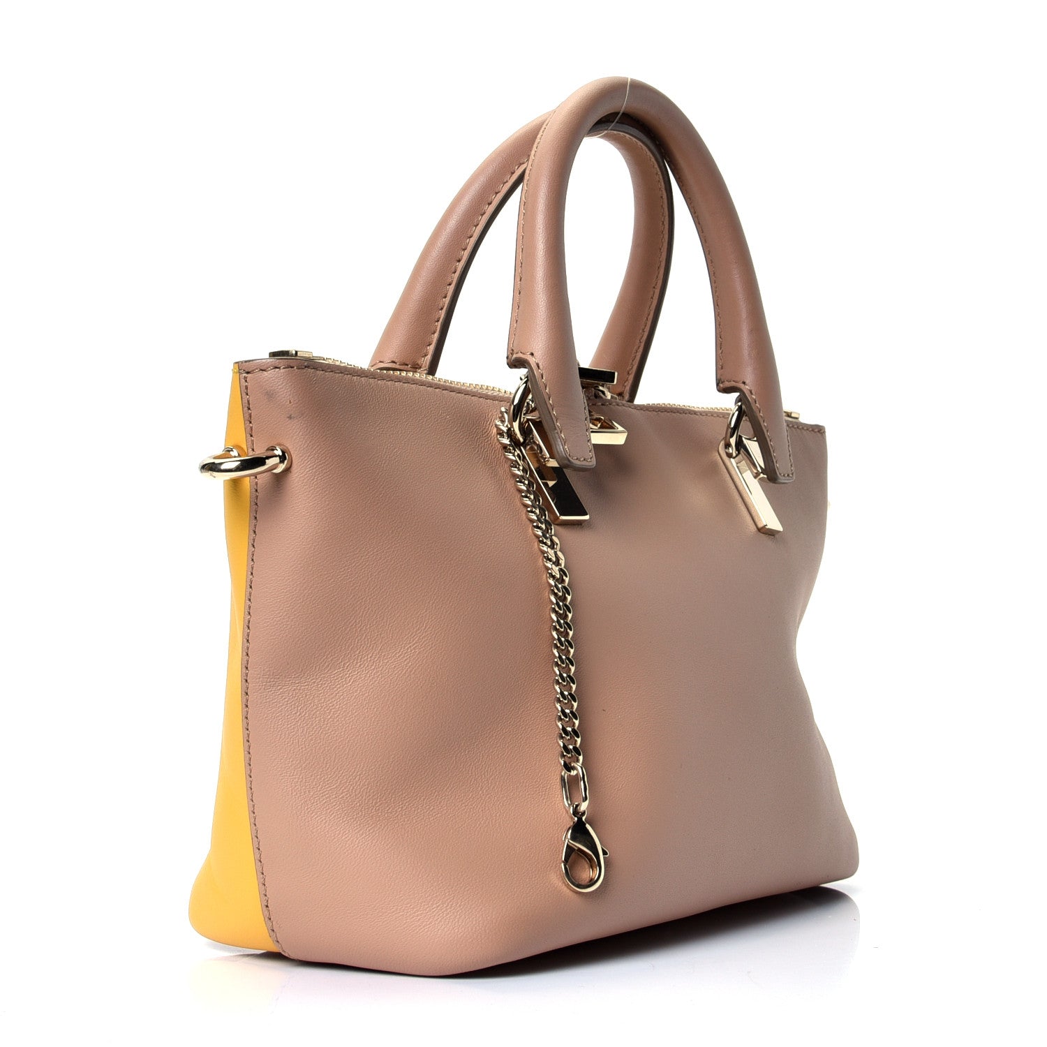 Chloe Smooth Calfskin Small Baylee Tote Desert Island Sunray 2 of 4