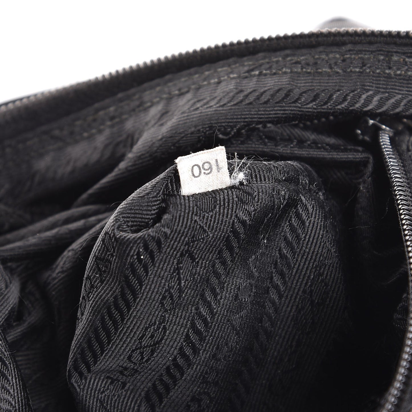 Nylon Flat Messenger Bag Black