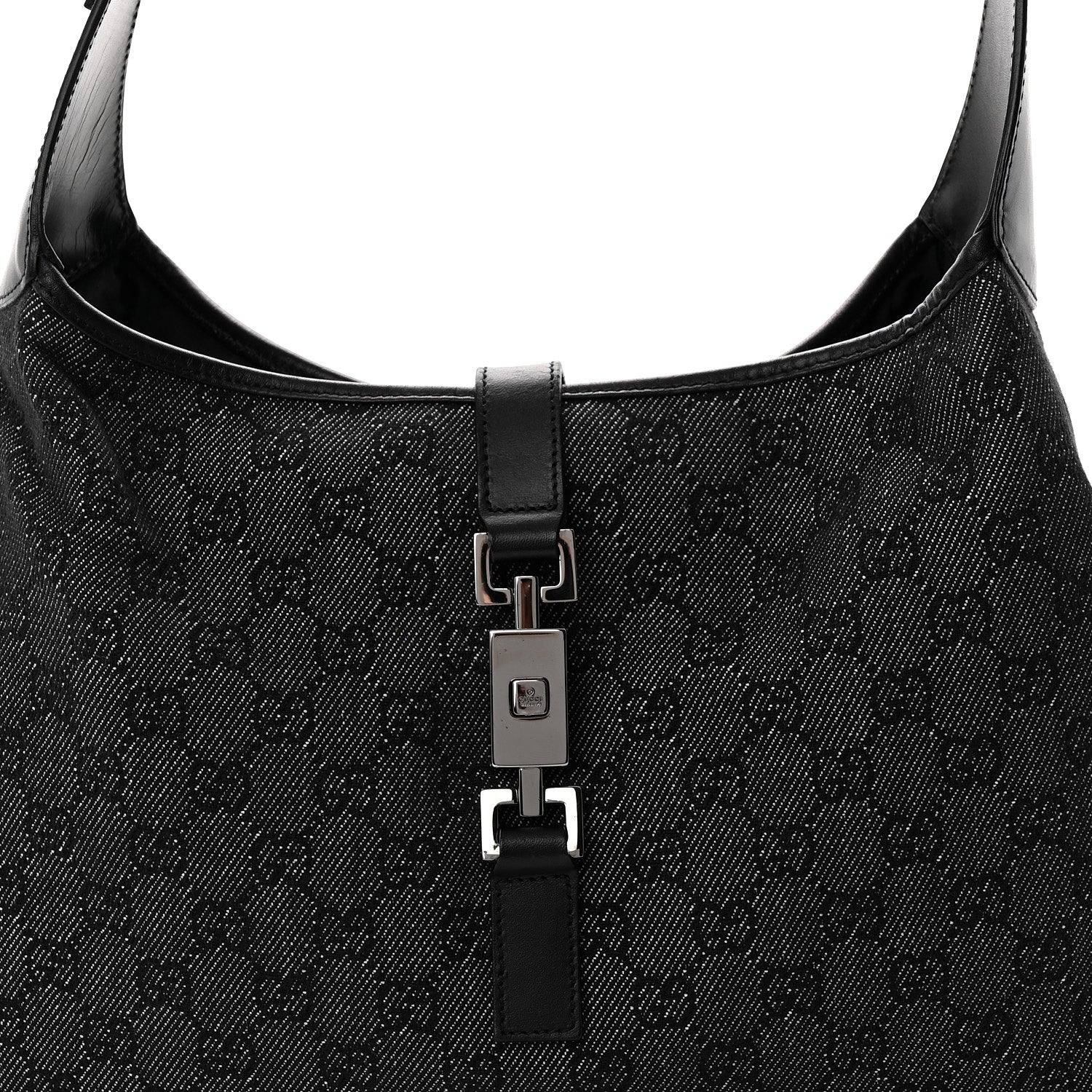Gucci Monogram Jackie O Hobo Black 8 of 12