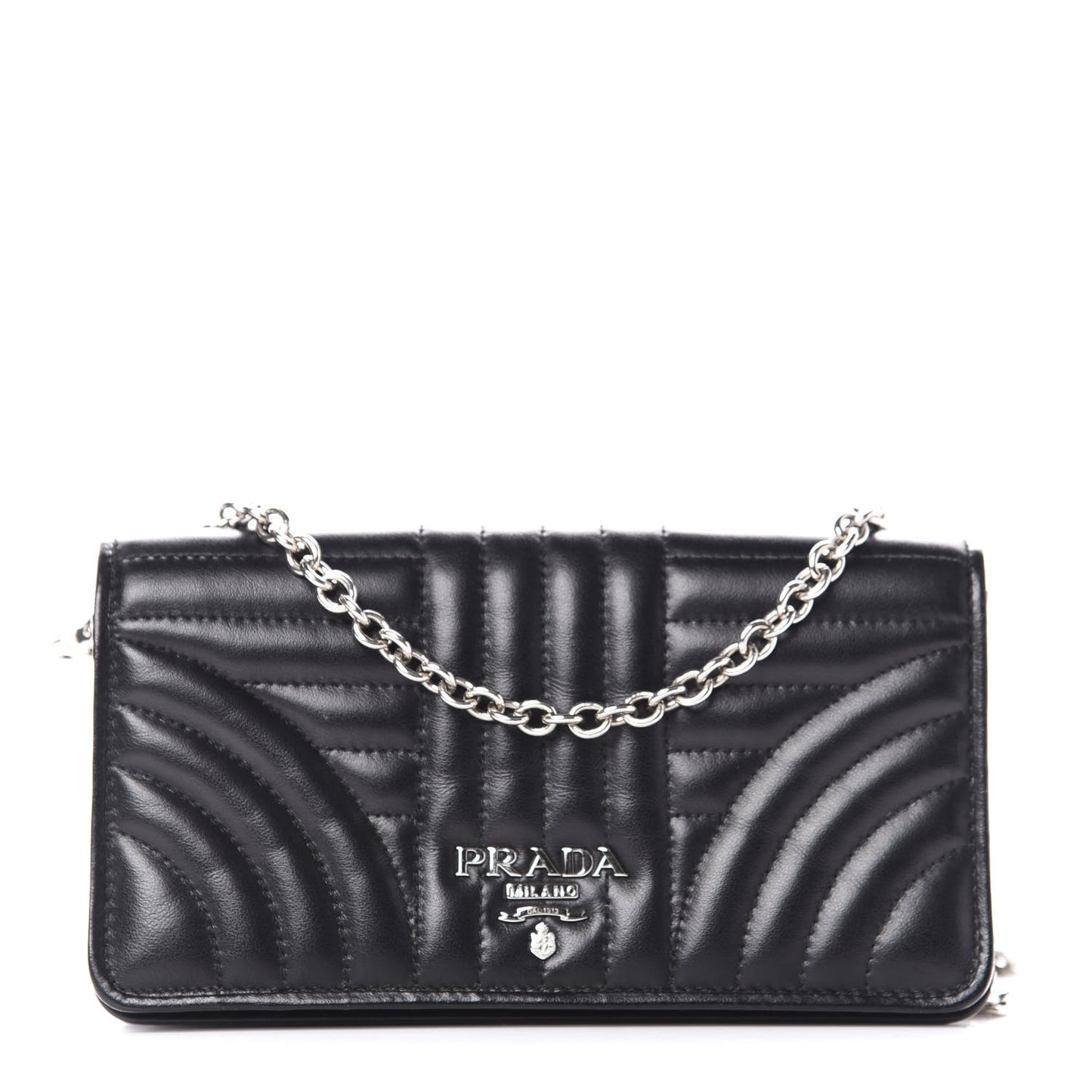 Nappa Impunture Diagramme Chain Wallet Black