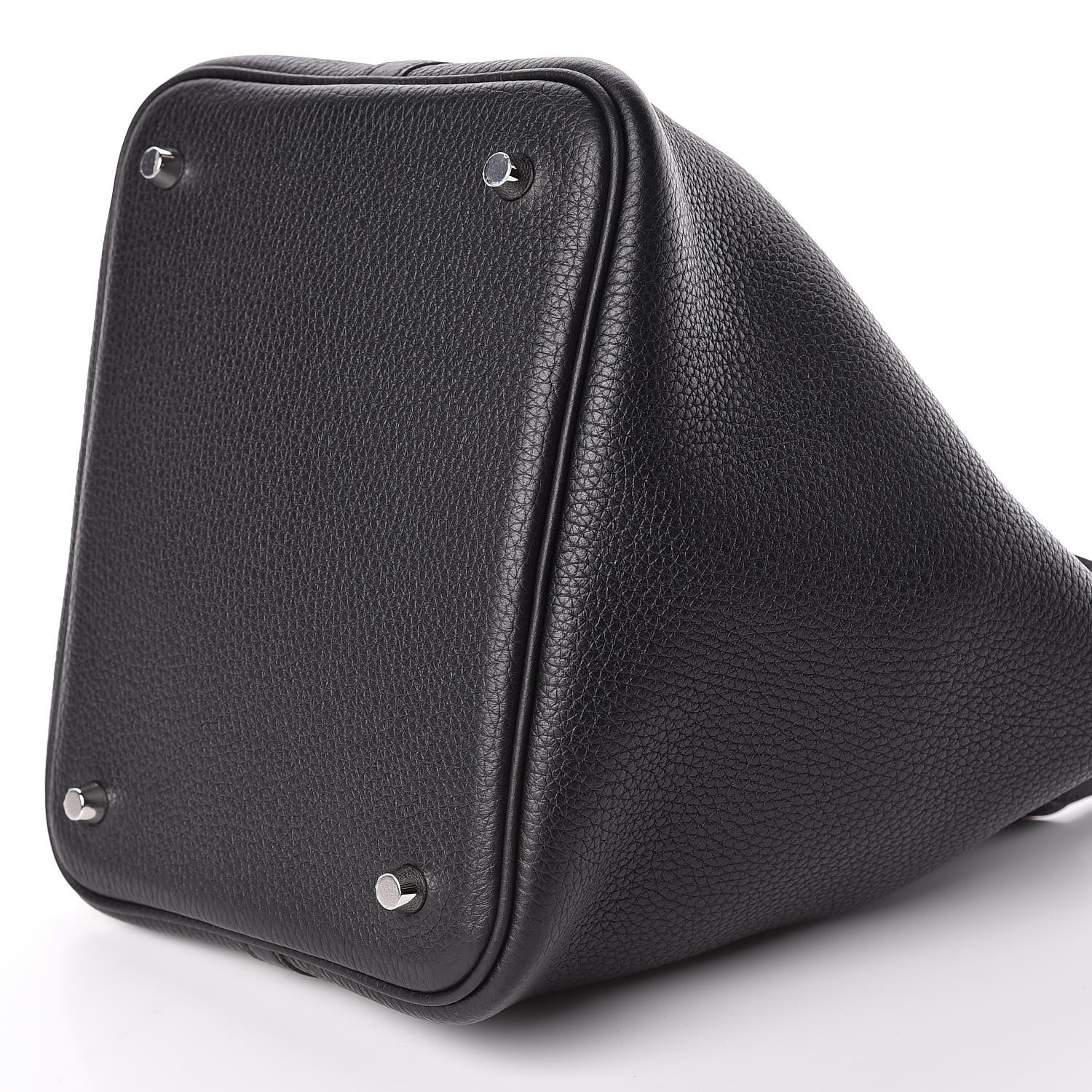 Hermes Taurillon Clemence Matte Alligator Picotin Lock Touch 22 MM Black 9 of 10