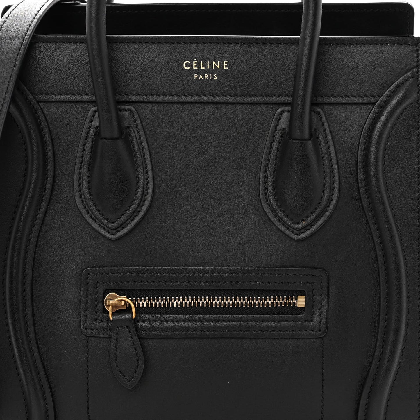 Smooth Calfskin Nano Luggage Black