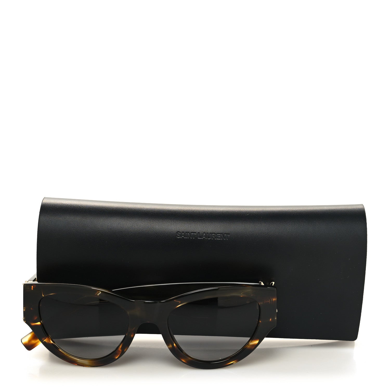 Saint Laurent Acetate Cat Eye Sunglasses SLM94 003 Tortoise 8 of 8