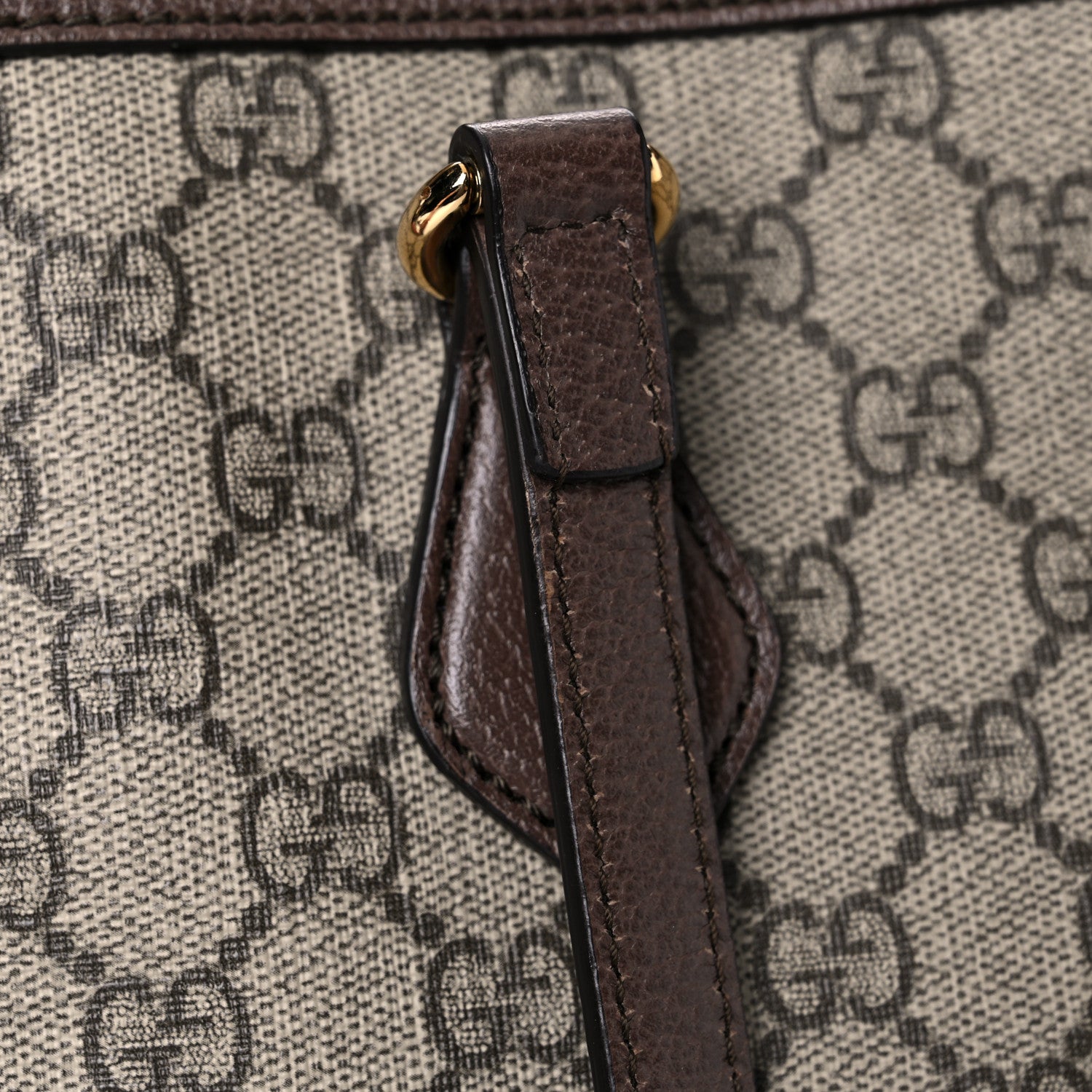 Gucci GG Supreme Monogram Medium Ophidia Shopping Tote Brown 18 of 19
