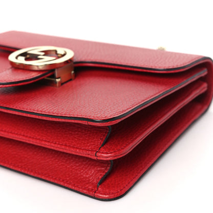 Gucci Dollar Calfskin Small Interlocking G Shoulder Bag Red 10 of 11